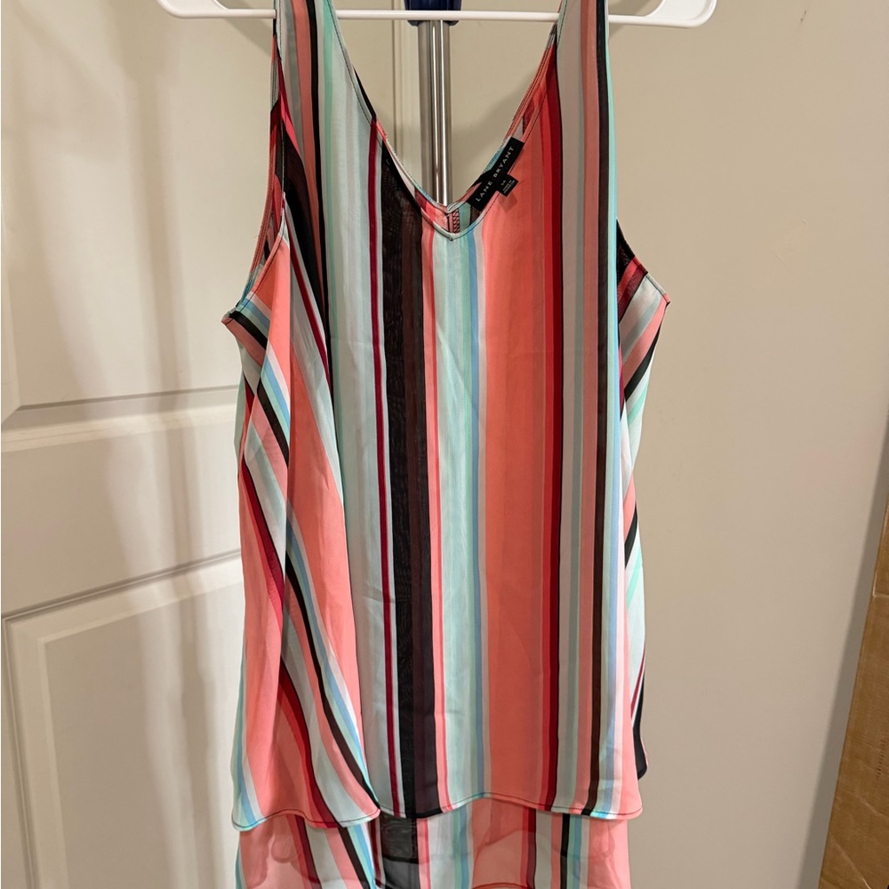 Lane Bryant Modern Swing Double-Layer Chiffon Tank